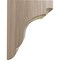 Ekena Millwork 5 1/4"W x 8 1/2"D x 11"H Bedford Bracket, Walnut BKTW05X09X11BEWA - alternate 3